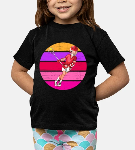 Ropa chica de lacrosse retro mujer lacrosse