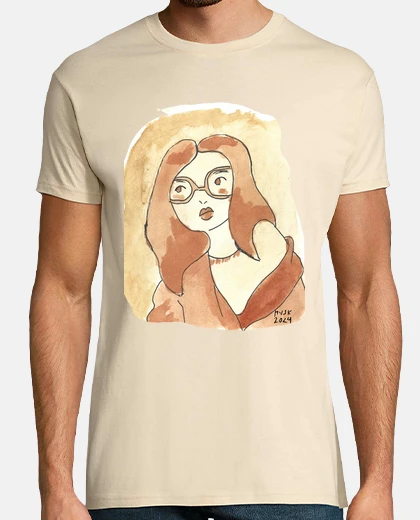 Camiseta Chica en Marron