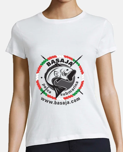 Playera Chica, manga corta, blanca, calidad premium logo negro ikurriña handi