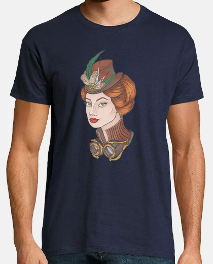 Camiseta chica steampunk