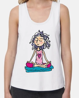 CHICA MEDITANDO