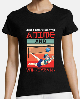 chica que ama el anime y el voleibol