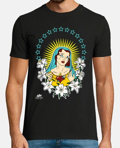 Maglietta Donna MAKAYA Con Stampa Vintage Pin-Up | 100% Cotone | Taglie S-XXXL - Foto 7