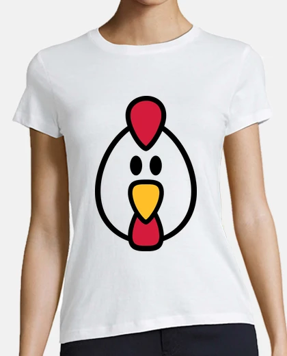 T-shirt Chicken head face