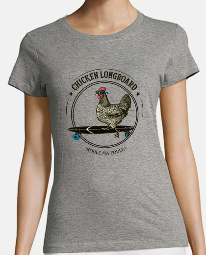 Tee-shirt Chicken Longboard