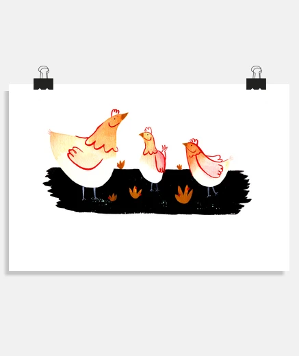 Poster chickens