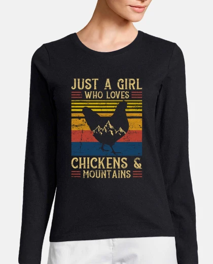 T-shirt Chickens Gift Chickens And Mountains