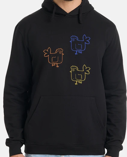 Sudadera chickens of several colors