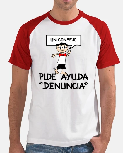 T-shirt chiedere aiuto denuncia