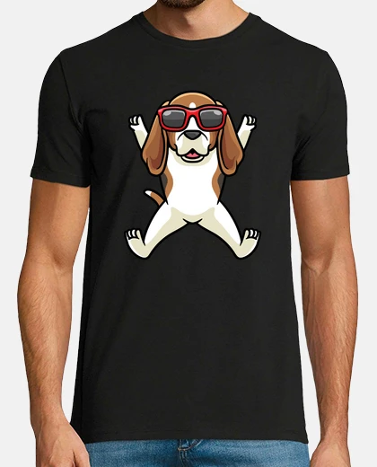 Tee-shirt chien beagle beagle anglais dansant ave