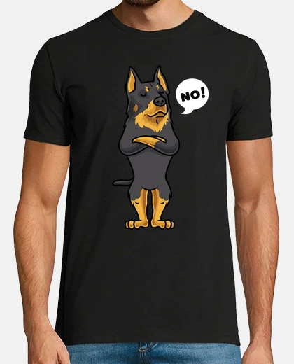 Tee-shirt chien beauceron têtu drôle