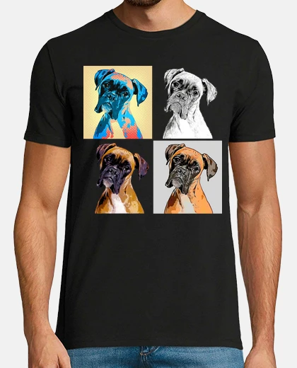Tee-shirt chien boxeur