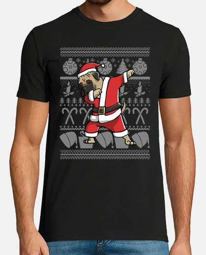 Tee-shirt chien bullmastiff dab déguisement noël