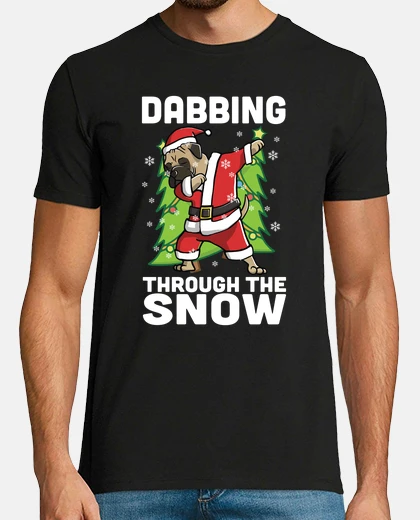 Tee-shirt chien bullmastiff dab noël