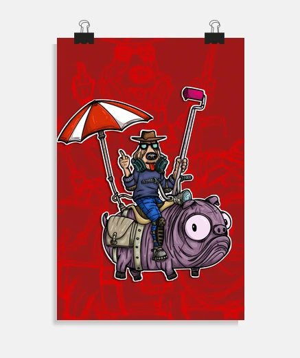 Poster chien dans pig2