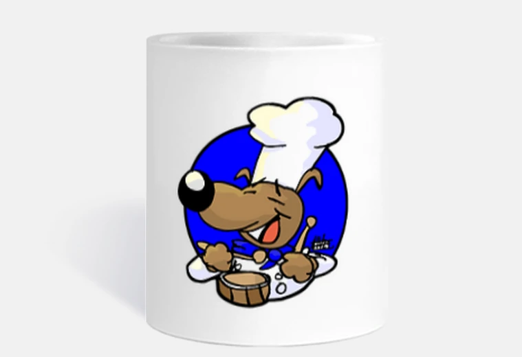 Mug chien de baril