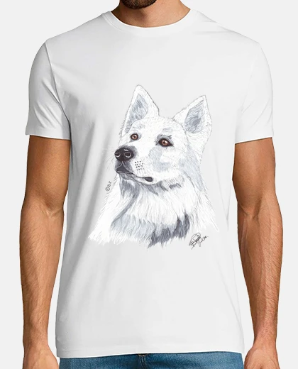 Tee-shirt chien de berger blanc suisse