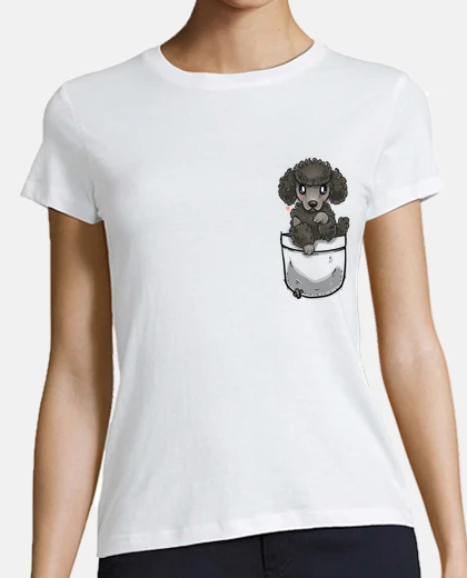 Tee-shirt chien de caniche de poche - baseball femme