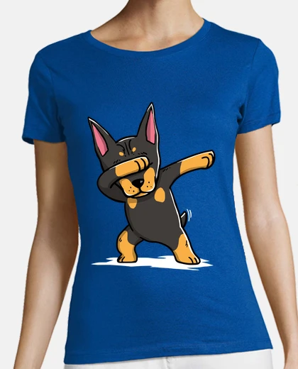 Tee-shirt Chien Dober man Dab!