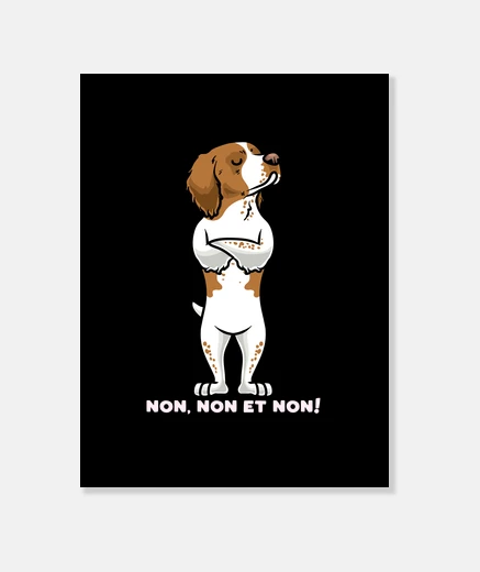 Tableau Chien Epagneul breton Ttu