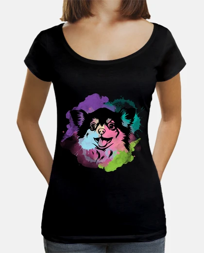 Tee-shirt chien love ri splash art chihuahua
