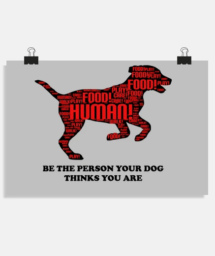Poster chien noir anglais