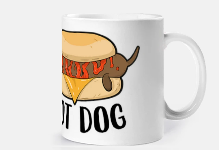 Mug chien saucisse hot-dog