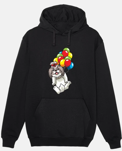 Sweat chien shih tzu avec ballons