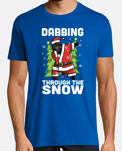 Tee-shirt chien terre neuve dab noel
