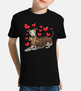 Chien galgo espanol avec animal en pelu