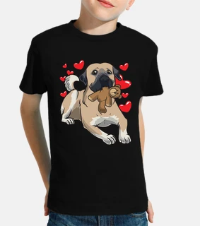 chien kangal avec animal en peluche