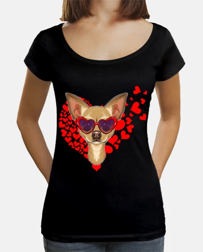 Tee-shirt chihuahua love ri chien love ri chihuah