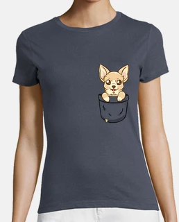 chihuahua de poche - chemise de femme