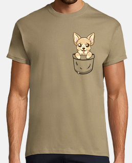 chihuahua del bolsillo - camisa para hombre