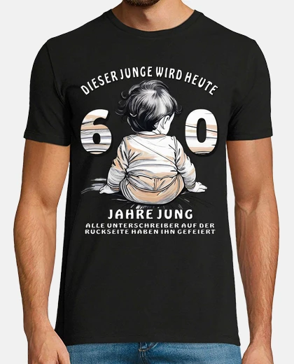 T-shirt Child This Boy Is 60 Today