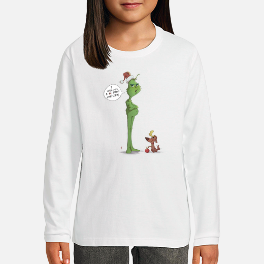 children&#39;s long-sleeved t-  christmas the grinch