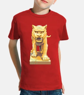 children&#39;s t- t-shirt - tiger sculpture