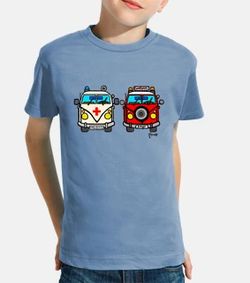 Children, short sleeve, blue