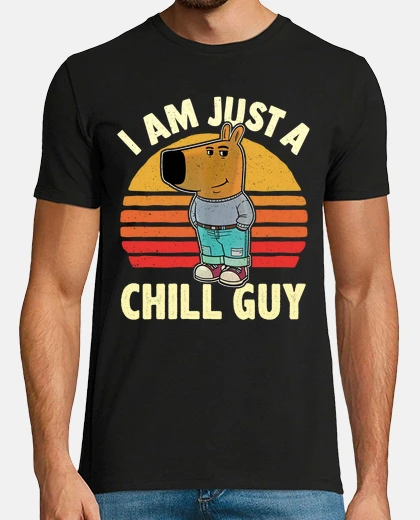T-shirt chill guy meme tiktok calm guy geek funny
