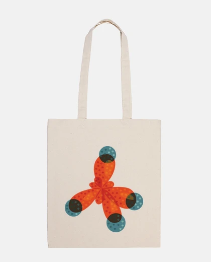 Borsa chimica amore arancione molecola di metano
