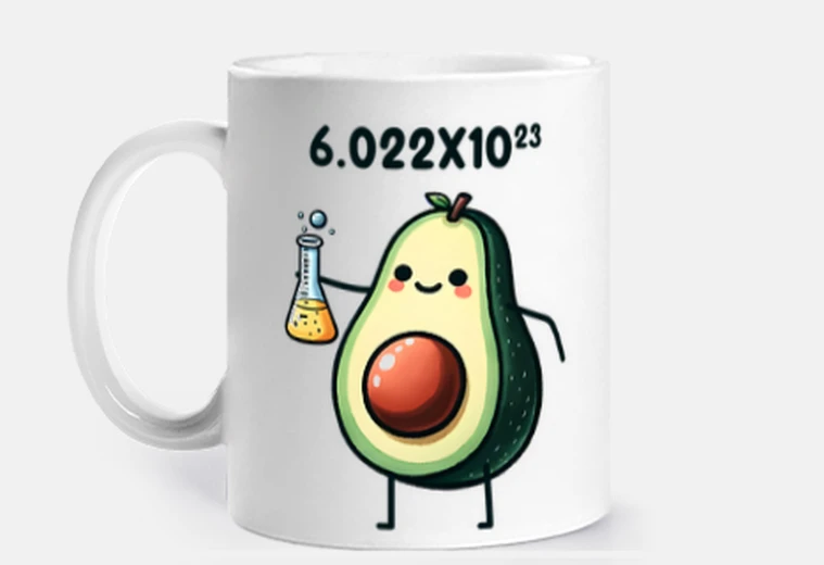 Tazza chimico avocado numero di avogadro tazza personalizzabile caffè tè Gaillard