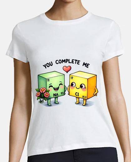 Tee-shirt chimie table periodique laboratoire col en V 