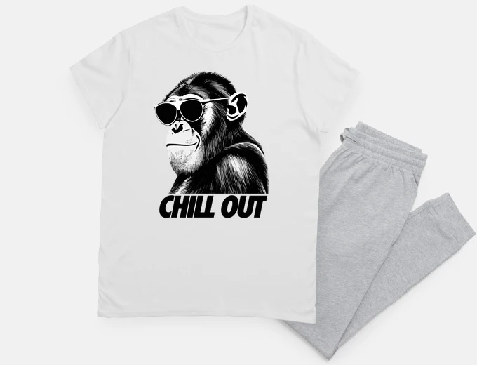 Pijama chimpancé relajarse