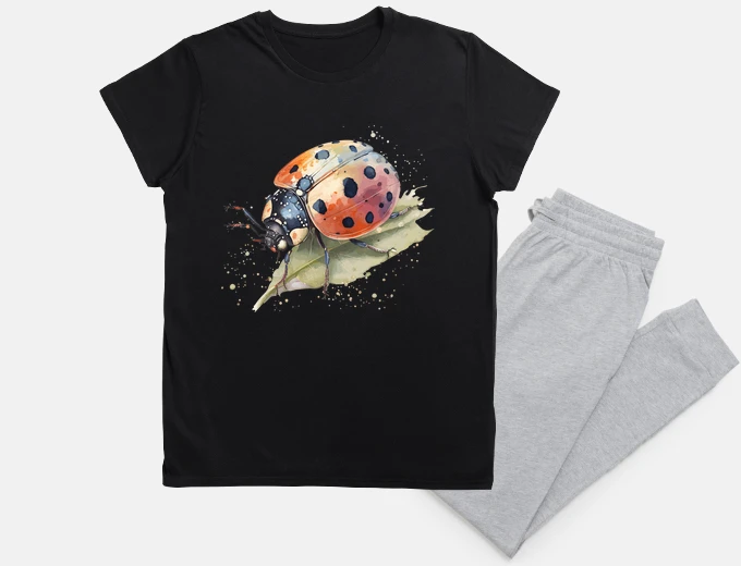 Pyjama chinese ladybug brings good luck night sleep