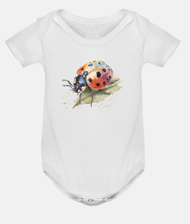 chinese ladybug brings good luck baby bodysuit