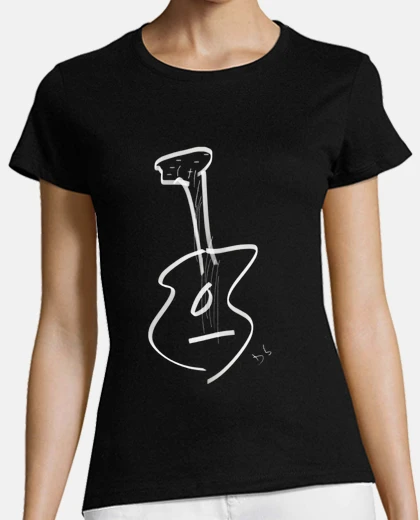 T-shirt chitarra bianca dobemola2