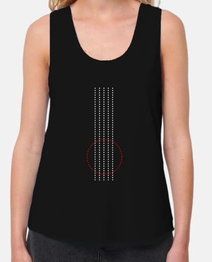 T-shirt chitarra minimalista. corde