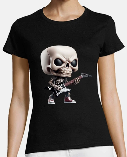 T-shirt chitarrista funk o teschio