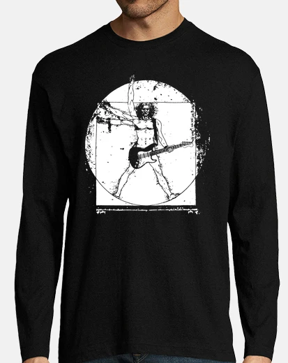 T-shirt chitarrista vitruviano