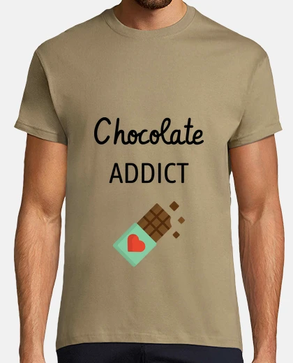Tee-shirt Chocolate addict - Accro au chocolat